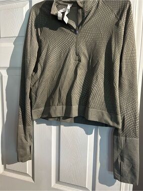 lululemon athletica Olive Green Quarter-Zip Pullover